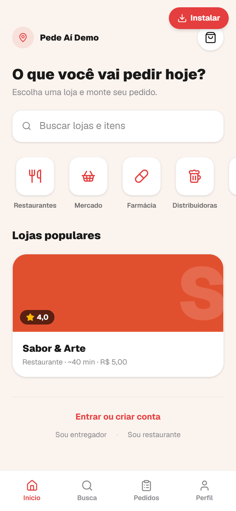 App de delivery