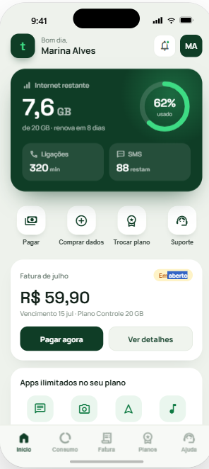 App da operadora